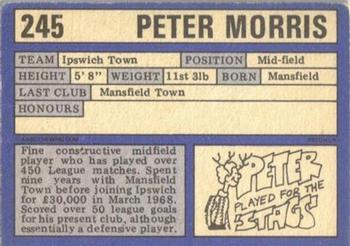 1973-74 A&BC Chewing Gum #245 Peter Morris Back