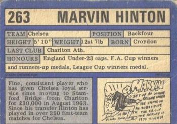 1973-74 A&BC Chewing Gum #263 Marvin Hinton Back
