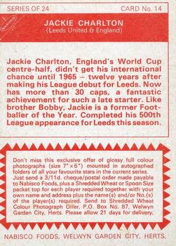 1969-70 Nabisco #14 Jack Charlton Back
