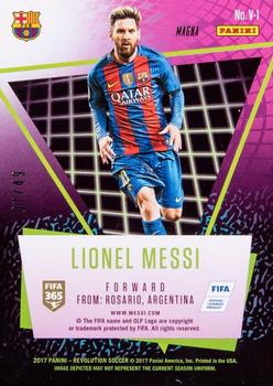 2017 Panini Revolution - Vortex Magna #V-1 Lionel Messi Back