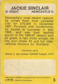 1968-69 A&BC Footballer (Scottish) #5 Jackie Sinclair Back