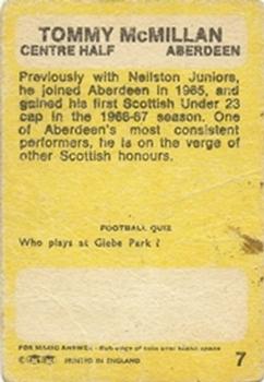 1968-69 A&BC Footballer (Scottish) #7 Tommy McMillan Back