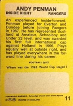 1968-69 A&BC Footballer (Scottish) #11 Andy Penman Back