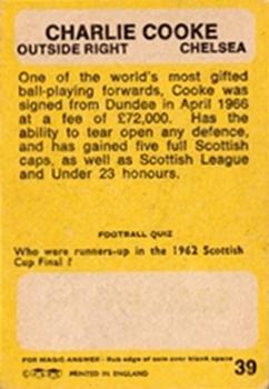 1968-69 A&BC Footballer (Scottish) #39 Charlie Cooke Back