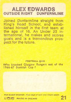 1968-69 A&BC Footballer (Scottish) #21 Alex Edwards Back