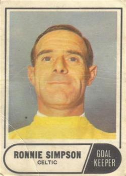 1969-70 A&BC Footballer (Scottish) #1 Ronnie Simpson Front