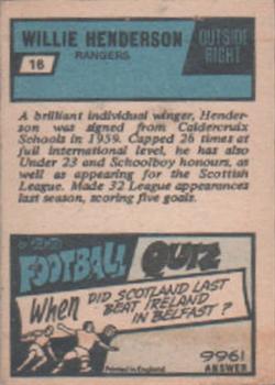 1969-70 A&BC Footballer (Scottish) #16 Willie Henderson Back
