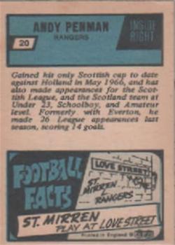 1969-70 A&BC Footballer (Scottish) #20 Andrew Penman Back