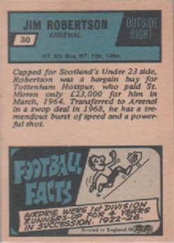 1969-70 A&BC Footballer (Scottish) #30 Jimmy Robertson Back