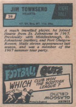 1969-70 A&BC Footballer (Scottish) #39 Jim Townsend Back