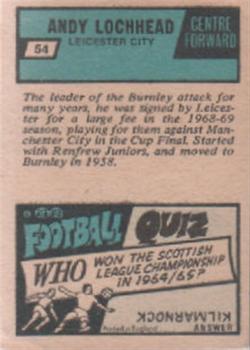 1969-70 A&BC Footballer (Scottish) #54 Andy Lochhead Back