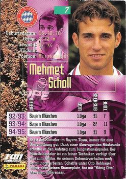 1995-96 Panini Bundesliga #7 Mehmet Scholl Back