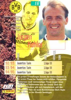 1995-96 Panini Bundesliga #16 Jurgen Kohler Back