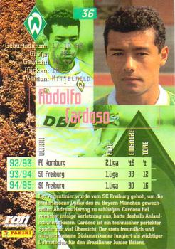 1995-96 Panini Bundesliga #36 Rodolfo Cardoso Back
