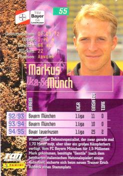1995-96 Panini Bundesliga #55 Markus Munch Back