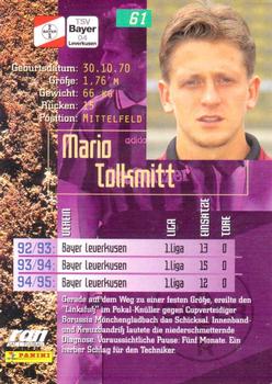 1995-96 Panini Bundesliga #61 Mario Tolkmitt Back