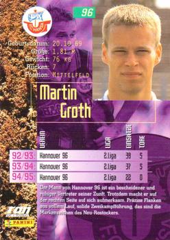 1995-96 Panini Bundesliga #96 Martin Groth Back