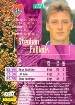 1995-96 Panini Bundesliga #172 Stephan Paßlack Back