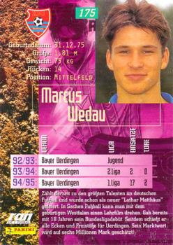 1995-96 Panini Bundesliga #175 Marcus Wedau Back