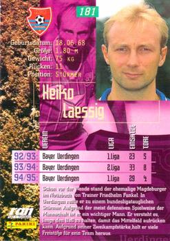 1995-96 Panini Bundesliga #181 Heiko Laessig Back