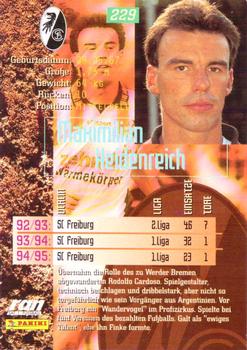 1995-96 Panini Bundesliga #229 Maximilian Heidenreich Back