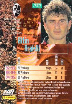 1995-96 Panini Bundesliga #232 Altin Rraklli Back