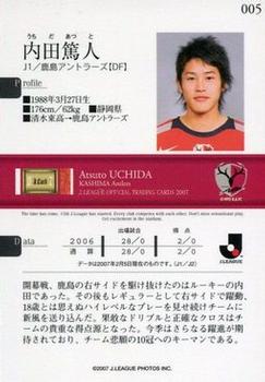 2007 J.League #005 Atsuto Uchida Back