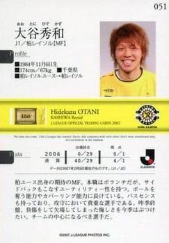 2007 J.League #051 Hidekazu Otani Back