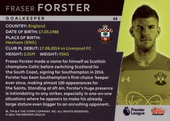 2018 Topps Platinum Premier League #66 Fraser Forster Back