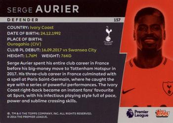 2018 Topps Platinum Premier League #157 Serge Aurier Back
