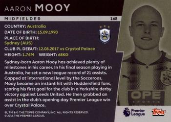 2018 Topps Platinum Premier League #168 Aaron Mooy Back