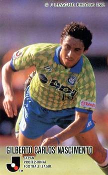 1995 Calbee J League #67 Gilberto Carlos Nascimento Front