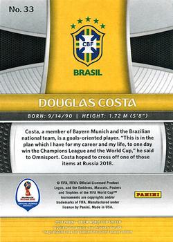 2018 Panini Prizm FIFA World Cup #33 Douglas Costa Back
