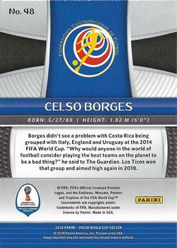 2018 Panini Prizm FIFA World Cup #48 Celso Borges Back