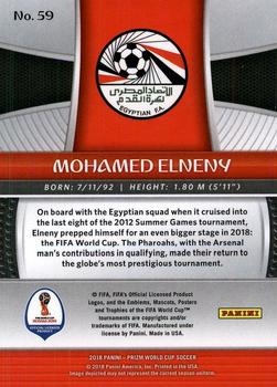2018 Panini Prizm FIFA World Cup #59 Mohamed Elneny Back