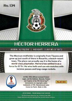 2018 Panini Prizm FIFA World Cup #134 Hector Herrera Back