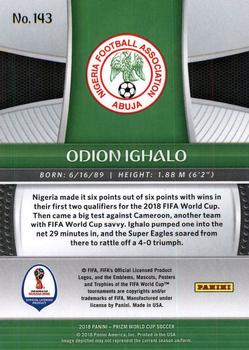 2018 Panini Prizm FIFA World Cup #143 Odion Ighalo Back
