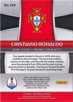 2018 Panini Prizm FIFA World Cup #154 Cristiano Ronaldo Back