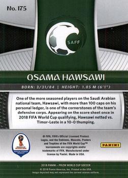 2018 Panini Prizm FIFA World Cup #175 Osama Hawsawi Back