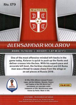 2018 Panini Prizm FIFA World Cup #179 Aleksandar Kolarov Back