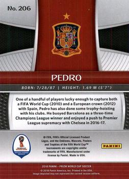 2018 Panini Prizm FIFA World Cup #206 Pedro Back