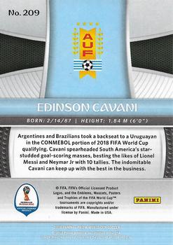 2018 Panini Prizm FIFA World Cup #209 Edinson Cavani Back