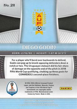 2018 Panini Prizm FIFA World Cup #211 Diego Godin Back