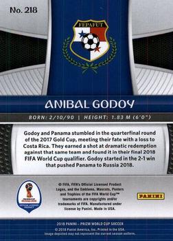 2018 Panini Prizm FIFA World Cup #218 Anibal Godoy Back