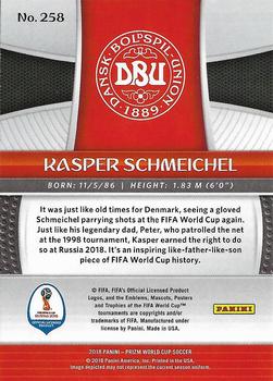 2018 Panini Prizm FIFA World Cup #258 Kasper Schmeichel Back