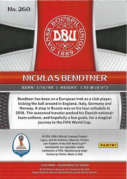 2018 Panini Prizm FIFA World Cup #260 Nicklas Bendtner Back
