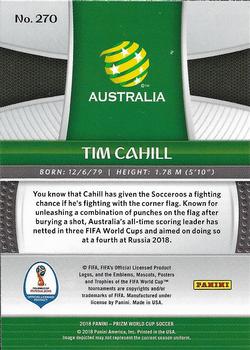 2018 Panini Prizm FIFA World Cup #270 Tim Cahill Back