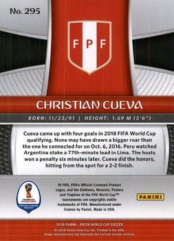 2018 Panini Prizm FIFA World Cup #295 Christian Cueva Back
