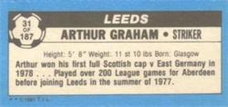1981-82 Topps Footballer - Singles #31 Arthur Graham Back