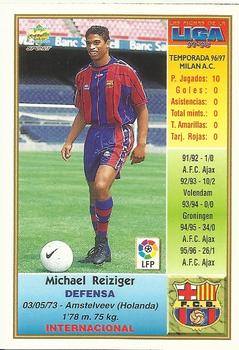 1997-98 Mundicromo Sport Las Fichas de La Liga #31 Reiziger Back